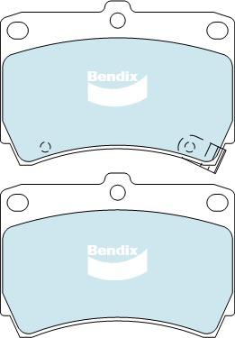 Bendix Heavy Duty Brake Pad Set Front DB1158 HD
