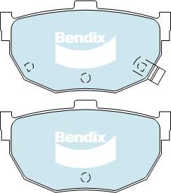 Bendix General CT Brake Pad Set Rear DB1166 GCT