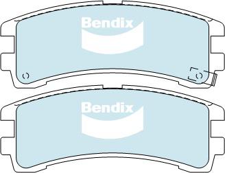 Bendix Protrans Brake Pad Set Rear DB1175 PR