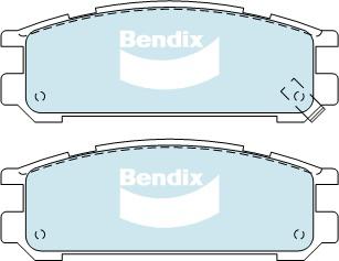 Bendix Protrans Brake Pad Set Rear DB1186 PR