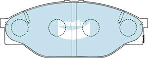 Bendix Heavy Duty Brake Pad Set Front DB1205 HD