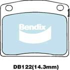 Bendix General CT Brake Pad Set Front DB122 GCT