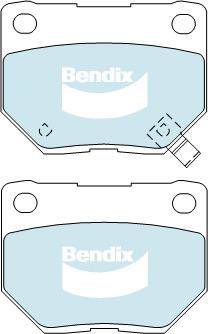 Bendix Heavy Duty Brake Pad Set Rear DB1220 HD