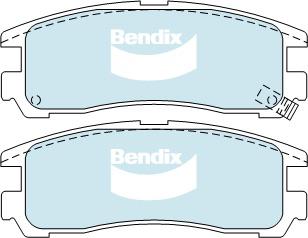 Bendix General CT Brake Pad Set Rear DB1239 GCT