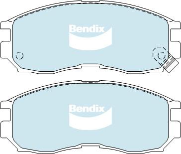 Bendix General CT Brake Pad Set Front DB1249 GCT