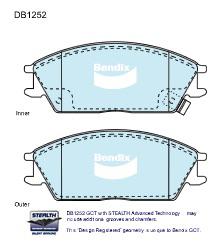Bendix Ultimate Brake Pad Set Front DB1252 ULT
