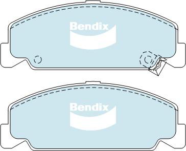 Bendix Protrans Brake Pad Set Front DB1259 PR