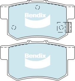 Bendix Protrans Brake Pad Set Rear DB1265 PR