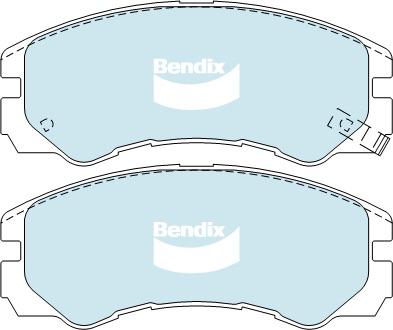 Bendix 4x4 Brake Pad Set Front DB1270 -4WD