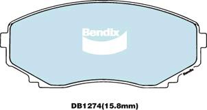 Bendix Heavy Duty Brake Pad Set Front DB1274 HD