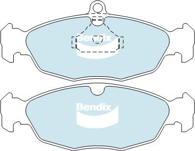 Bendix EURO Brake Pad Set Front DB1275 EURO+