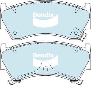 Bendix Heavy Duty Brake Pad Set Front DB1302 HD