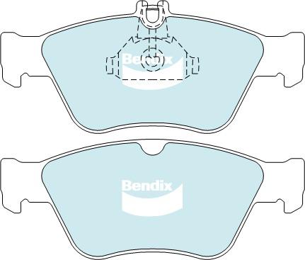 Bendix EURO Brake Pad Set Front DB1330 EURO+