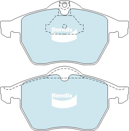 Bendix EURO Brake Pad Set Front DB1351 EURO+