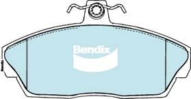Bendix 4x4 Brake Pad Set Front DB1360 -4WD