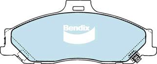 Bendix 4x4 Brake Pad Set Front DB1366 -4WD