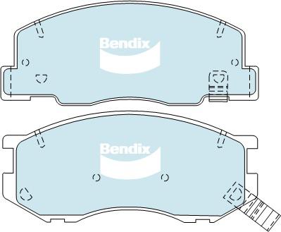 Bendix Protrans Brake Pad Set Front DB1372 PR