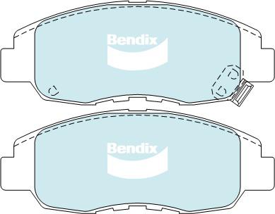 Bendix Protrans Brake Pad Set Front DB1391 PR