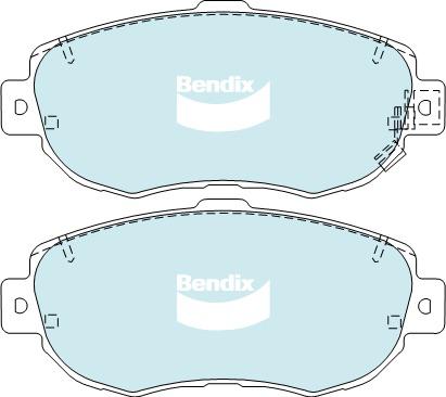Bendix General CT Brake Pad Set Front DB1395 GCT
