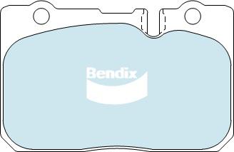 Bendix Heavy Duty Brake Pad Set Front DB1421 HD