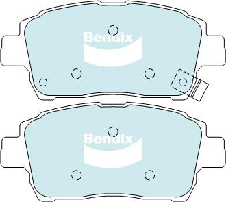 Bendix General CT Brake Pad Set Front DB1422 GCT