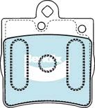 Bendix General CT Brake Pad Set Rear DB1428 GCT