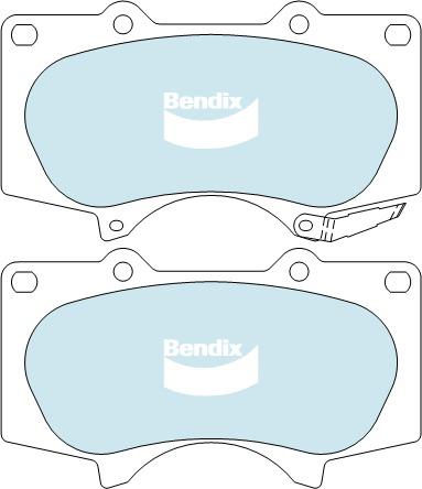 Bendix 4x4 Brake Pad Set Front DB1482 -4WD