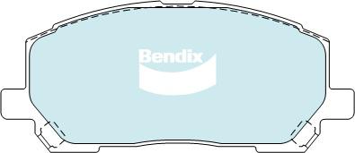 Bendix 4x4 Brake Pad Set Front DB1488 -4WD