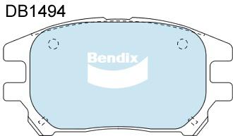 Bendix 4x4 Brake Pad Set Front DB1494 -4WD