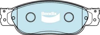 Bendix General CT Brake Pad Set Front DB1505 GCT