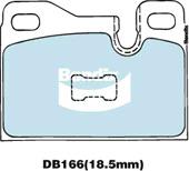 Bendix General CT Brake Pad Set Rear DB166 GCT