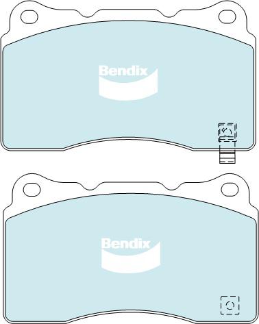 Bendix Heavy Duty Brake Pad Set Front DB1678 HD
