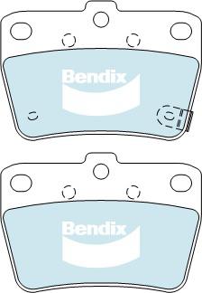 Bendix Heavy Duty Brake Pad Set Rear DB1680 HD