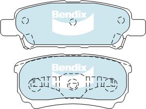 Bendix Protrans Brake Pad Set Rear DB1686 PR