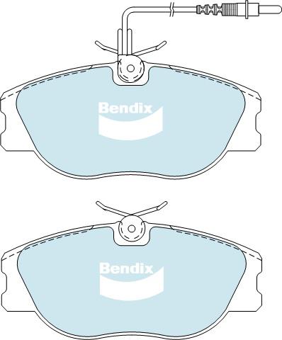 Bendix EURO Brake Pad Set Front DB1704 EURO+