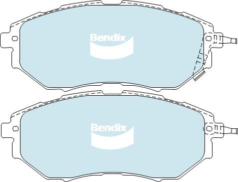 Bendix Ultimate Brake Pad Set Front DB1722 ULT
