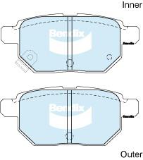 Bendix General CT Brake Pad Set Rear DB1786 GCT