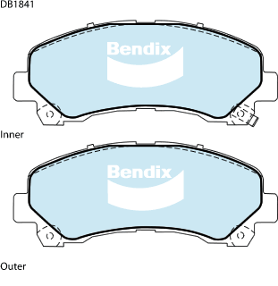 Bendix Ultimate 4WD Brake Pad Set Front DB1841 ULT4WD