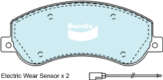 Bendix EURO Brake Pad Set Front DB1915 EURO+