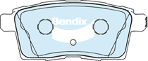 Bendix 4x4 Brake Pad Set Rear DB1917 -4WD