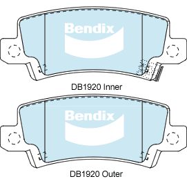 Bendix General CT Brake Pad Set Rear DB1920 GCT