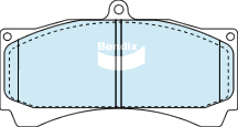 Bendix Street Road Track Brake Pad Set Front DB1933 SRT