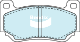 Bendix Street Road Track Brake Pad Set Rear DB1934 SRT