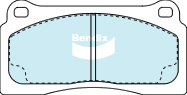 Bendix Street Road Track Brake Pad Set Front DB1935 SRT
