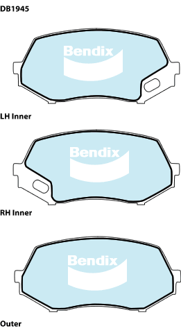 Bendix Heavy Duty Brake Pad Set Front DB1945 HD