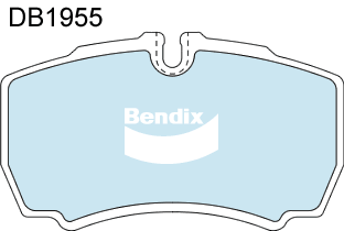 Bendix Heavy Duty Brake Pad Set Rear DB1955 HD