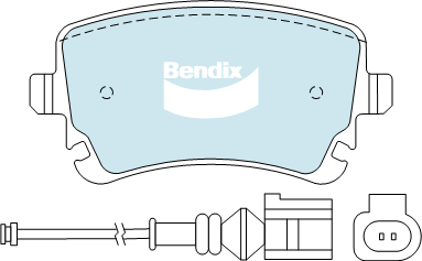 Bendix Heavy Duty Brake Pad Set Rear DB1956 HD