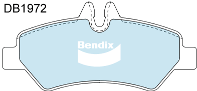 Bendix Heavy Duty Brake Pad Set Rear DB1972 HD