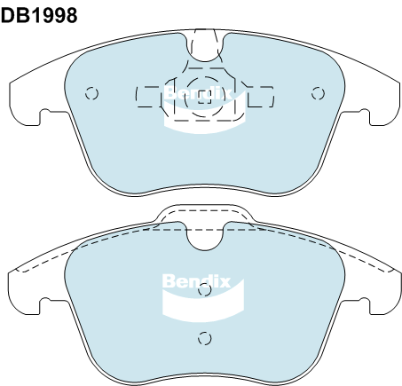 Bendix EURO Brake Pad Set Front DB1998 EURO+