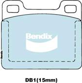 Bendix Heavy Duty Brake Pad Set Front DB1 HD